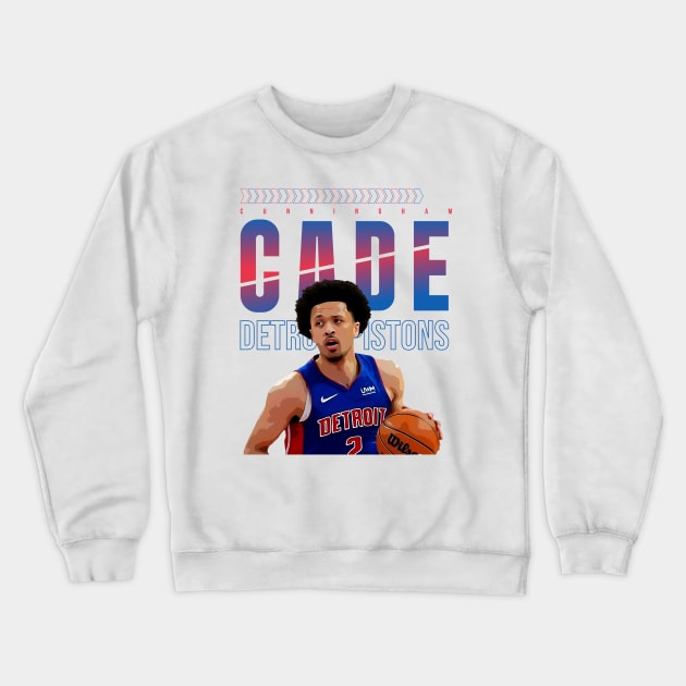 Cade cunningham | detroit pistons Crewneck Sweatshirt by Aloenalone